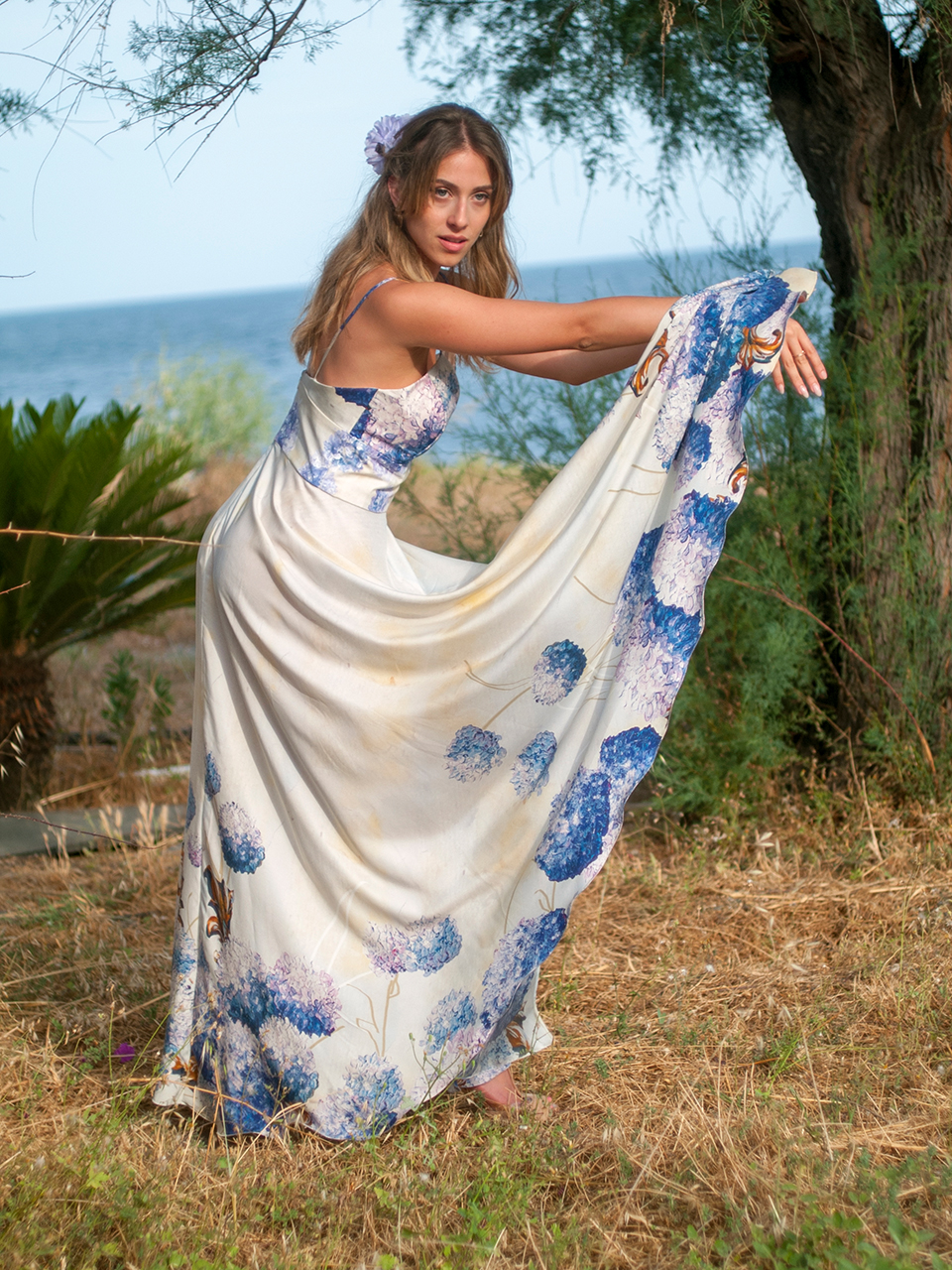 Abito Liberty I Seta con ortensie - immagine 3