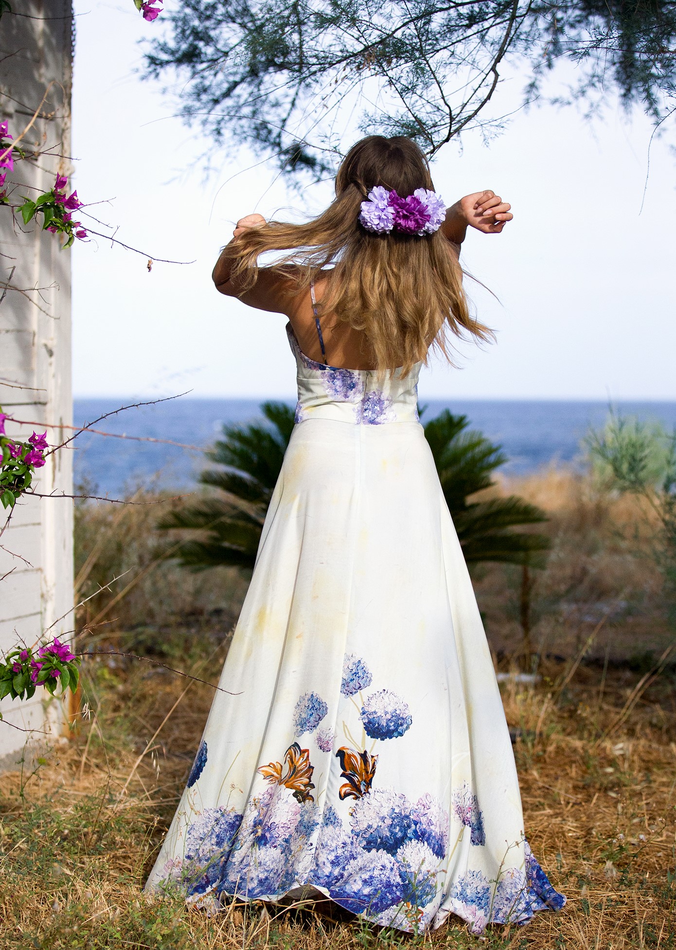 Abito Liberty I Seta con ortensie - immagine 6