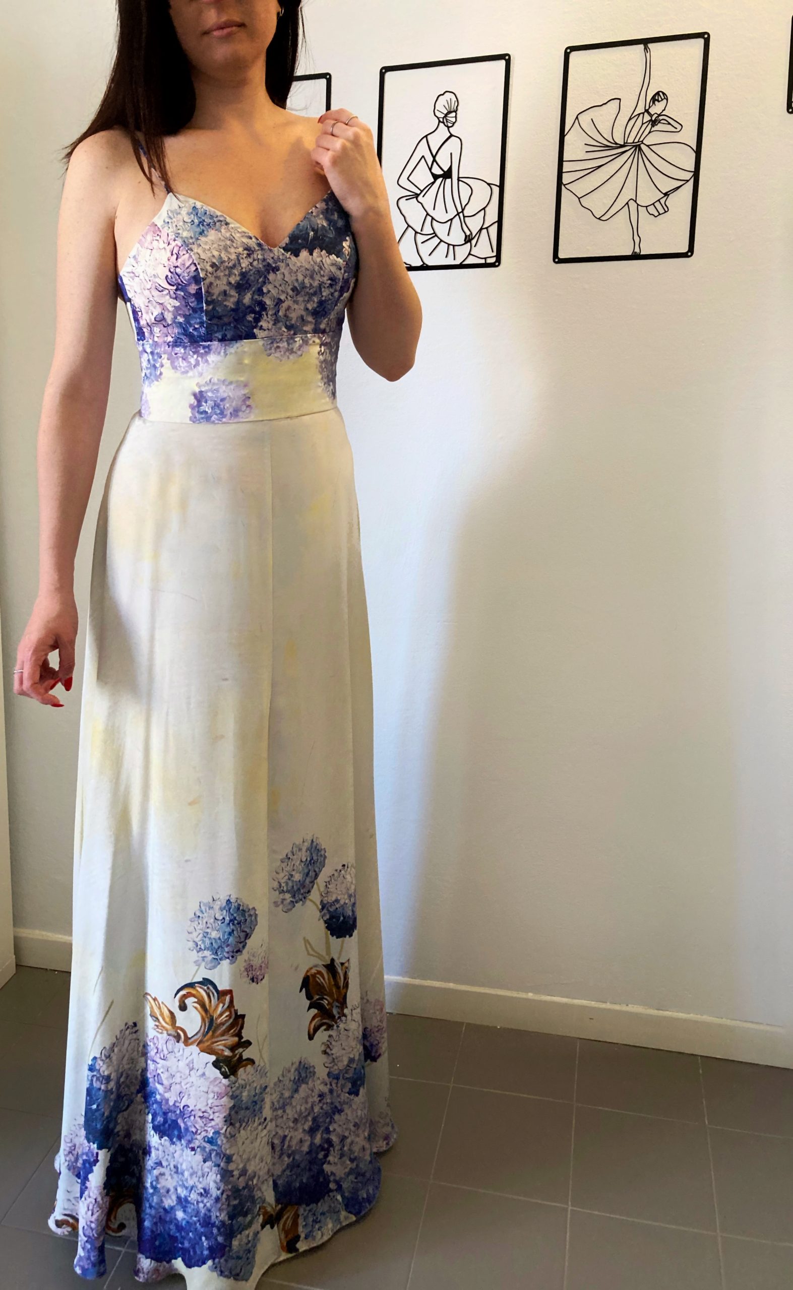 Abito Liberty I Seta con ortensie - immagine 8