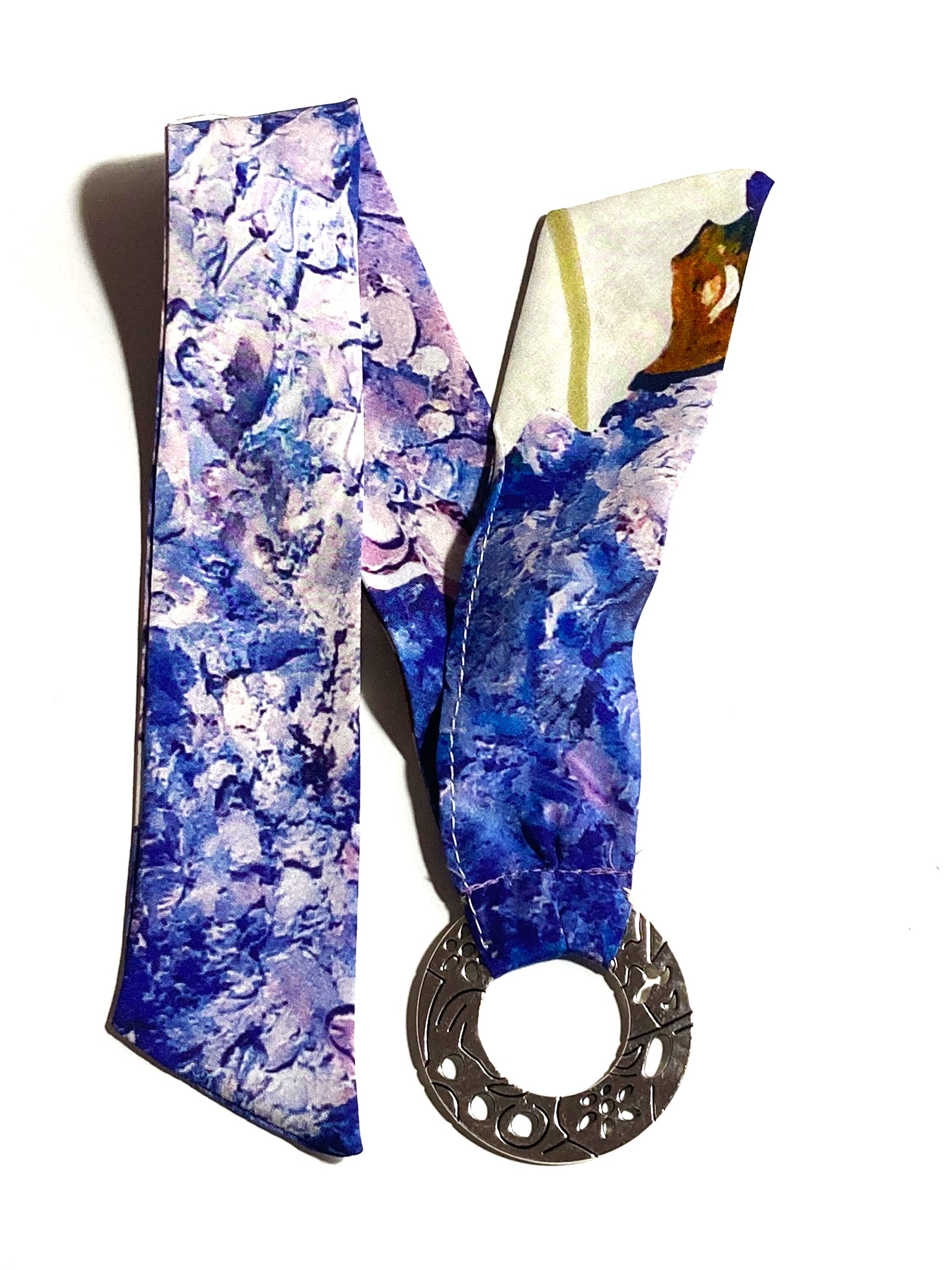 Bracciale in seta stampa floreali - immagine 3