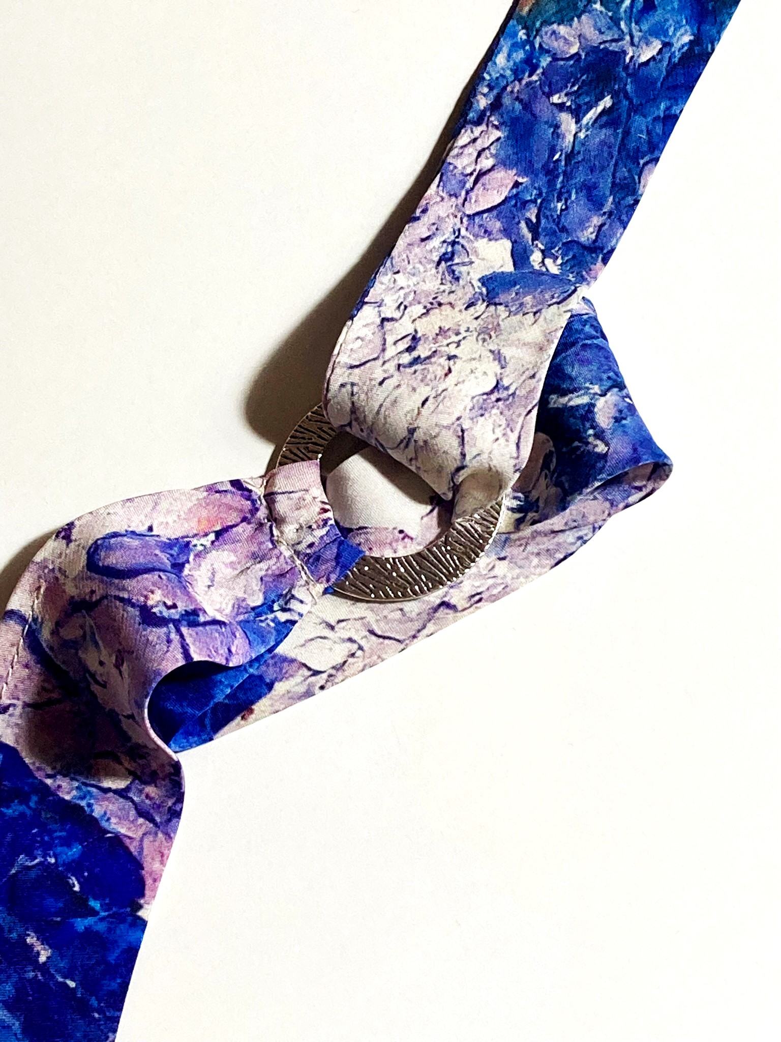 Bracciale in seta stampa floreali - immagine 4