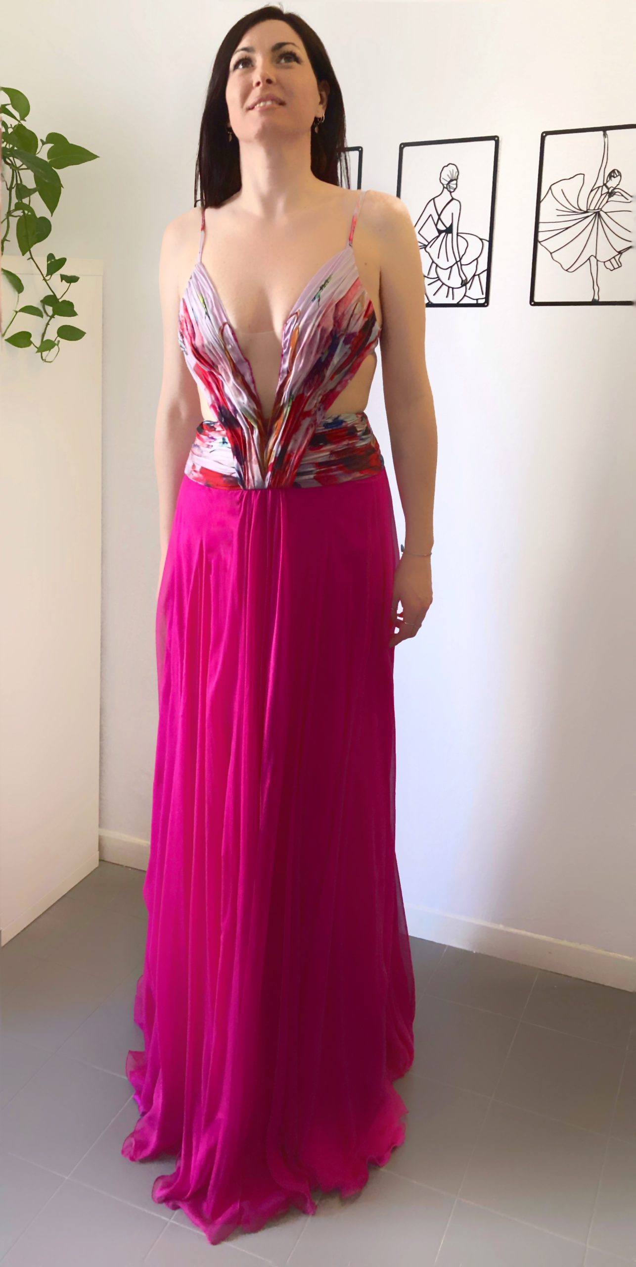 Abito Armony II Chiffon di Seta Papaveri - immagine 6