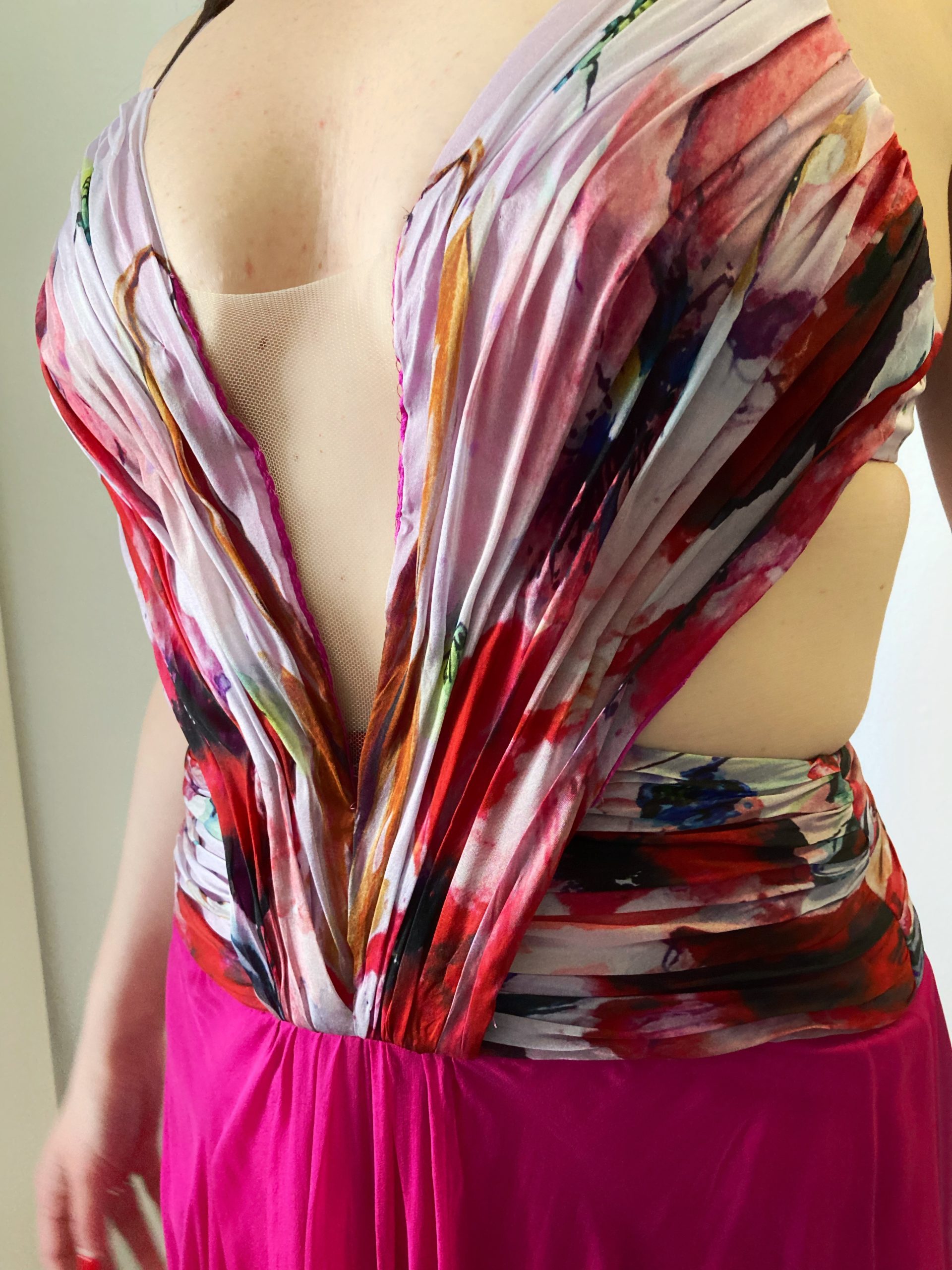 Abito Armony II Chiffon di Seta Papaveri - immagine 3