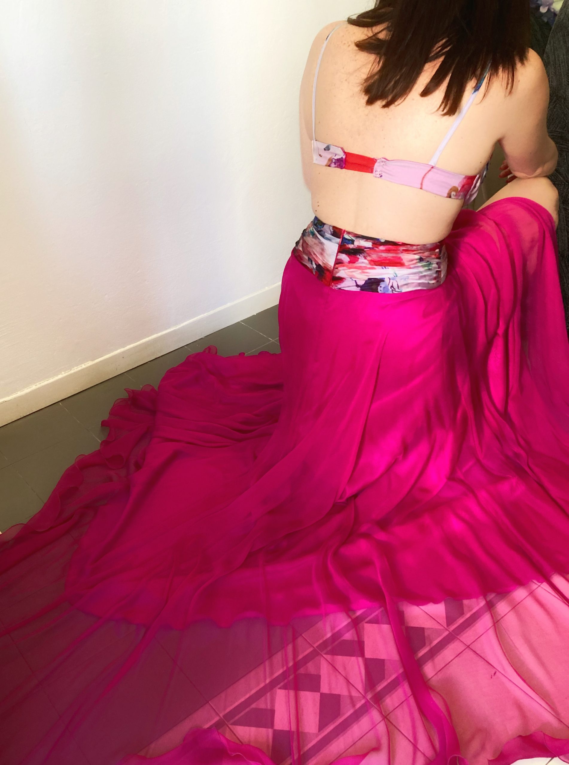 Abito Armony II Chiffon di Seta Papaveri - immagine 7