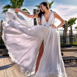 Abito Blue Sky I Voile di Seta