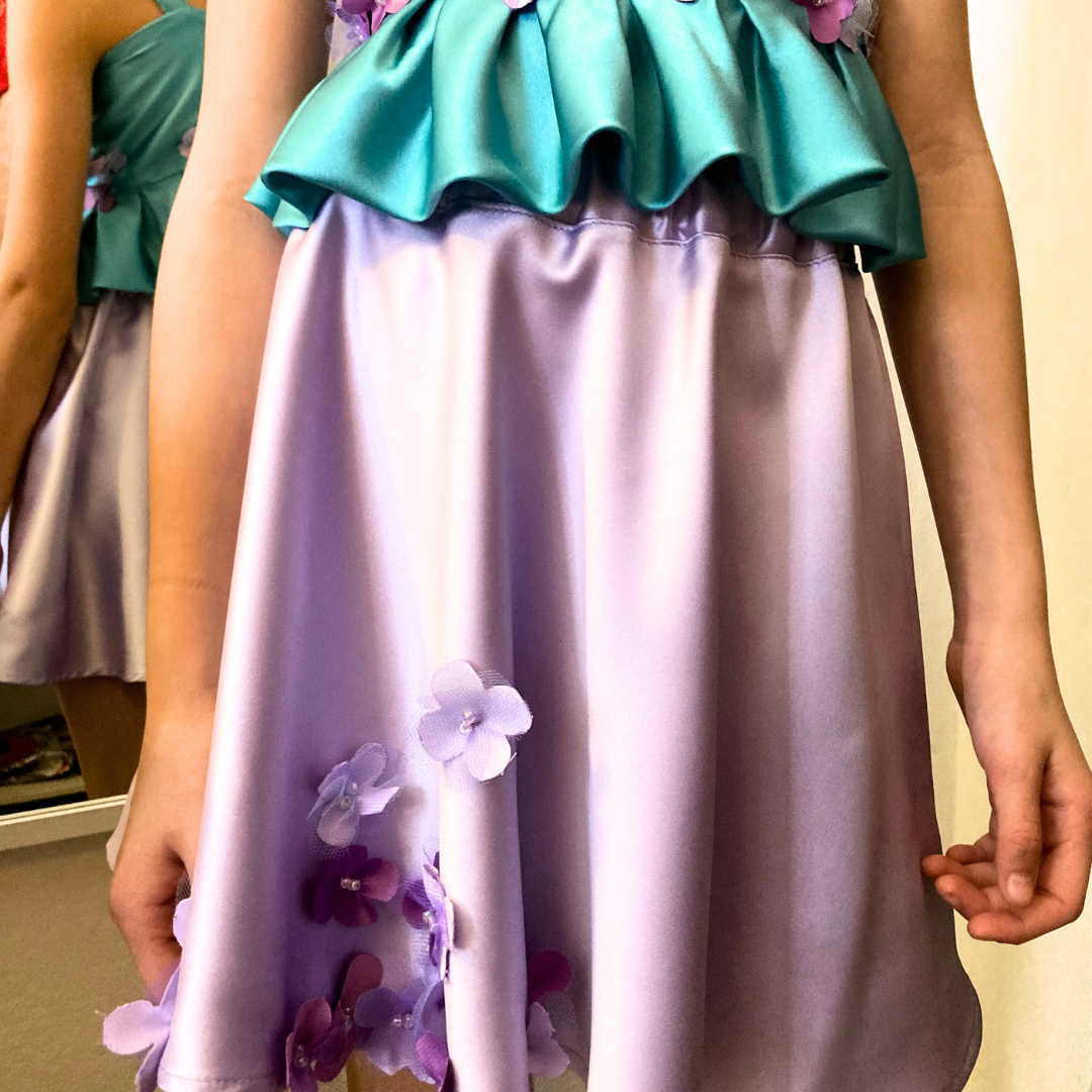 Gonna Floral I Seta Dipinto - immagine 3