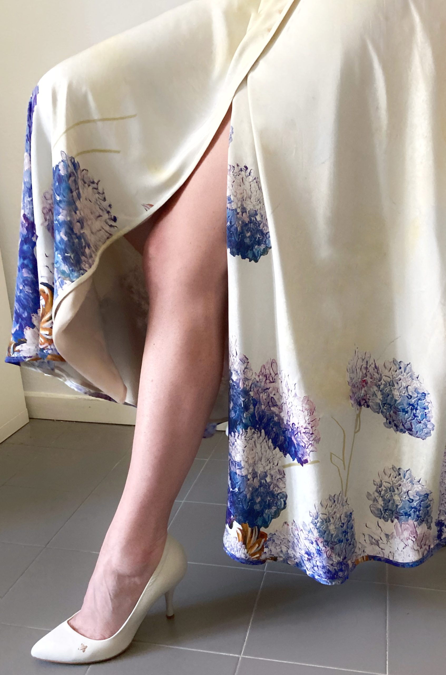 Gonna Liberty IV Seta Ortensie - immagine 4