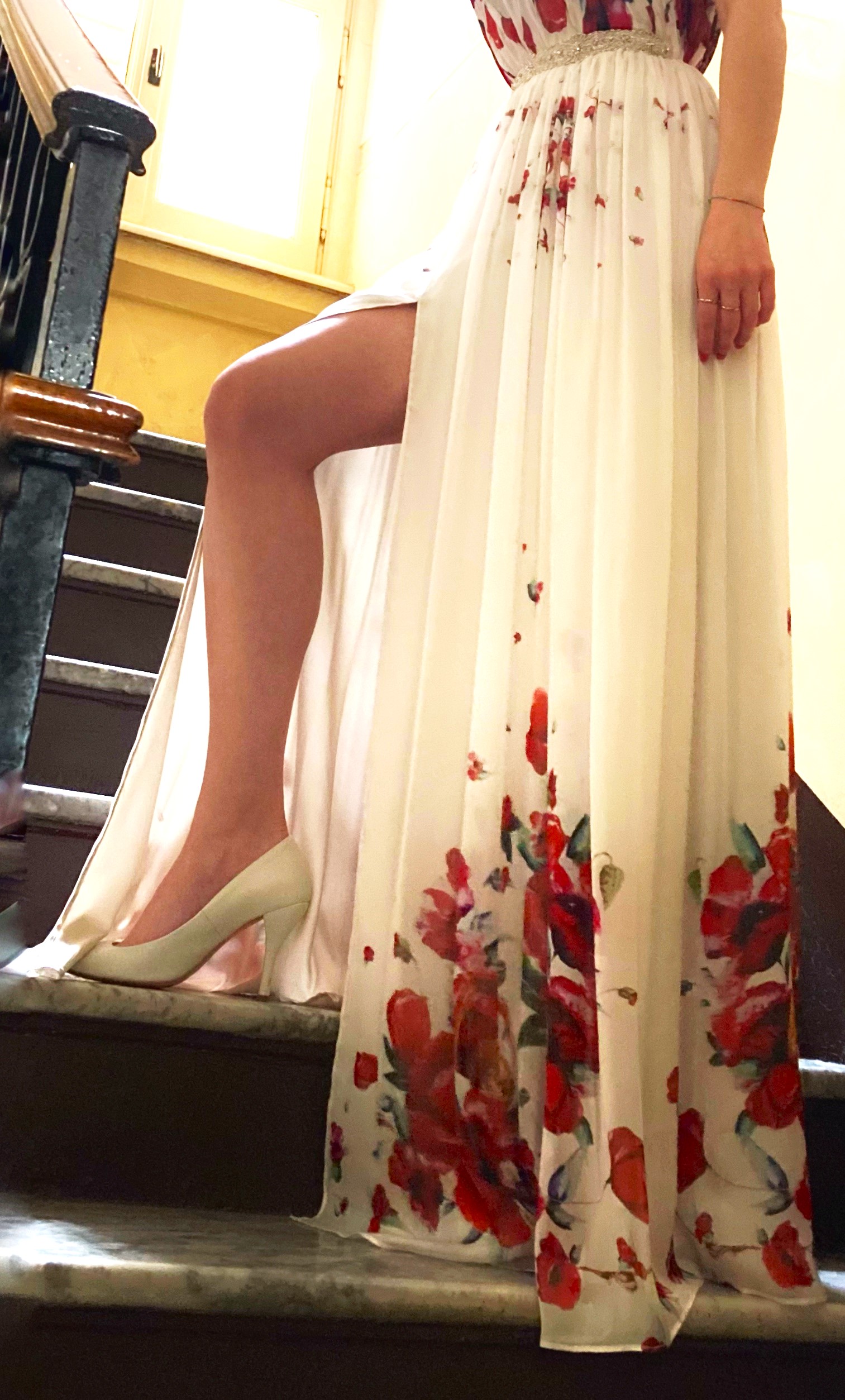 Abito Red Passion I Chiffon di seta - immagine 3