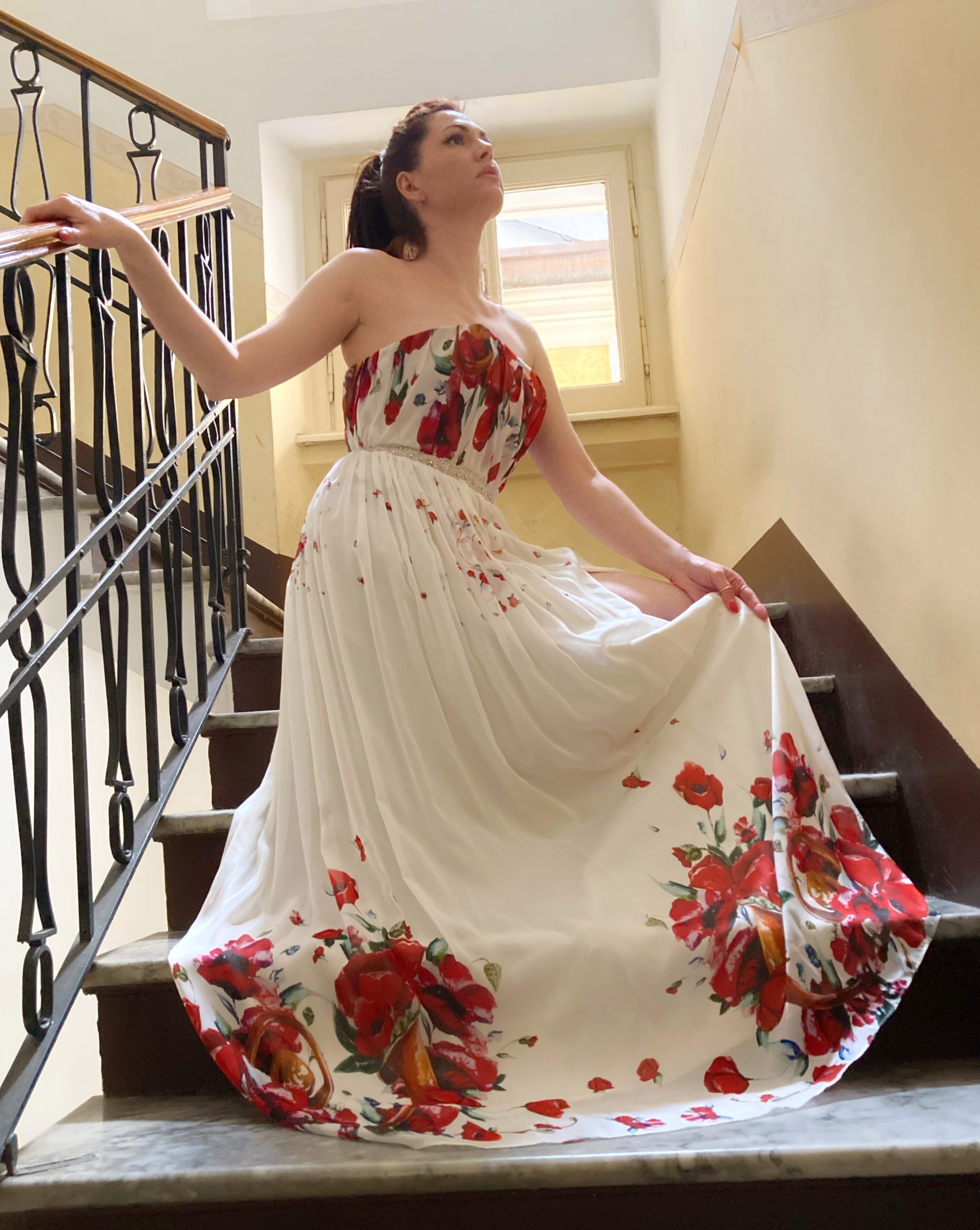 Abito Red Passion I Chiffon di seta - immagine 2