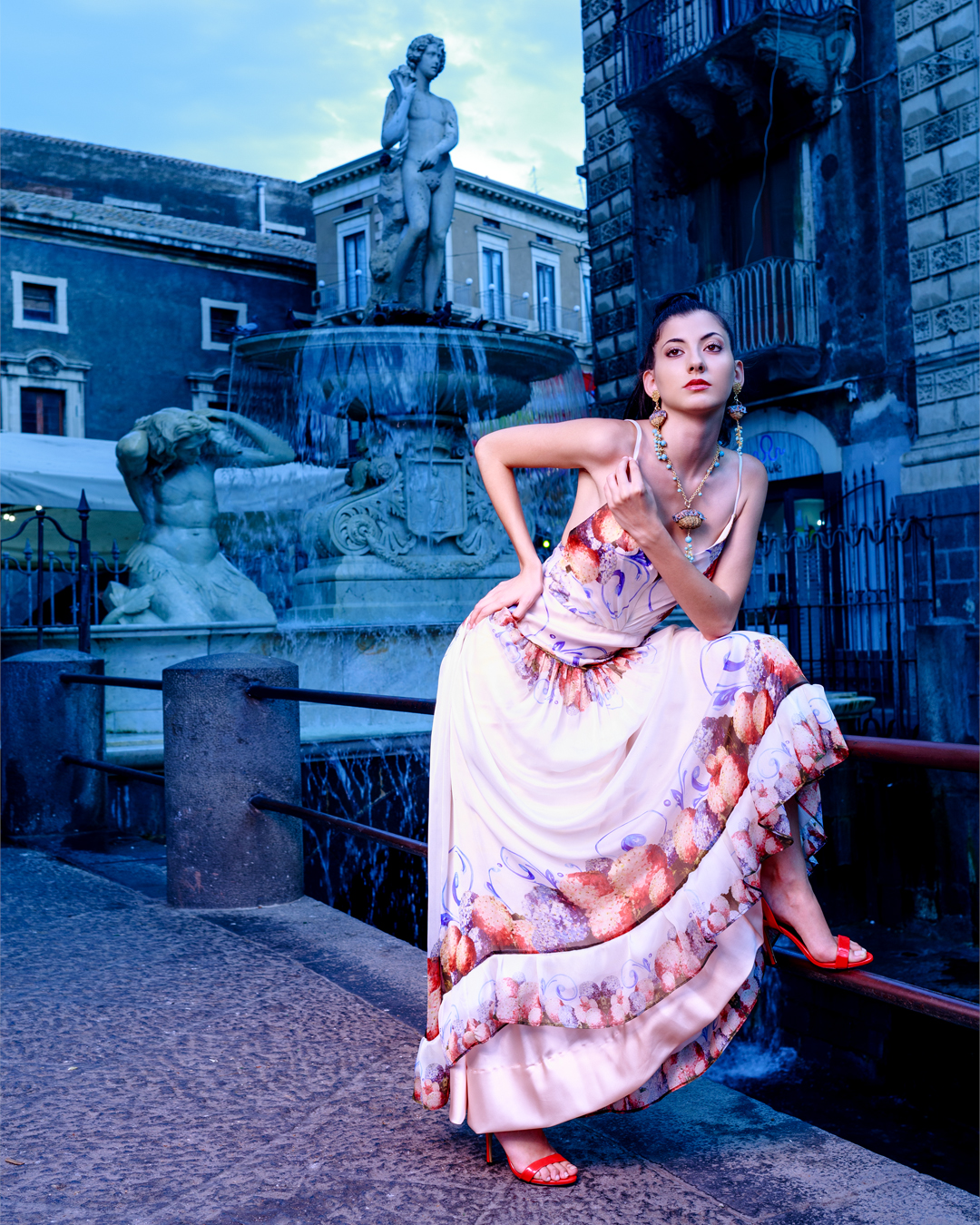 Abito Sky I Chiffon di seta - immagine 4