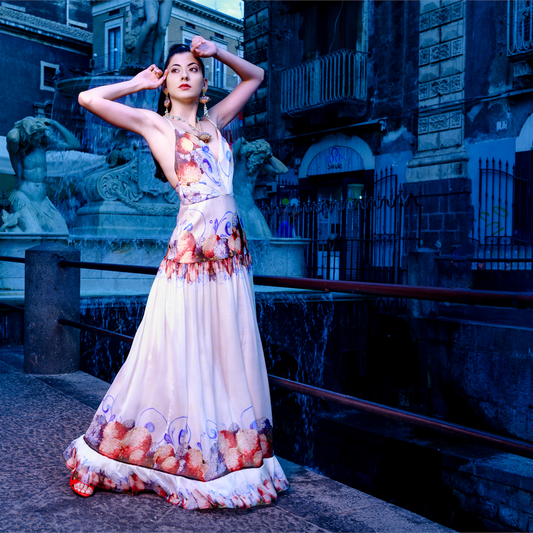 Abito Sky I Chiffon di seta