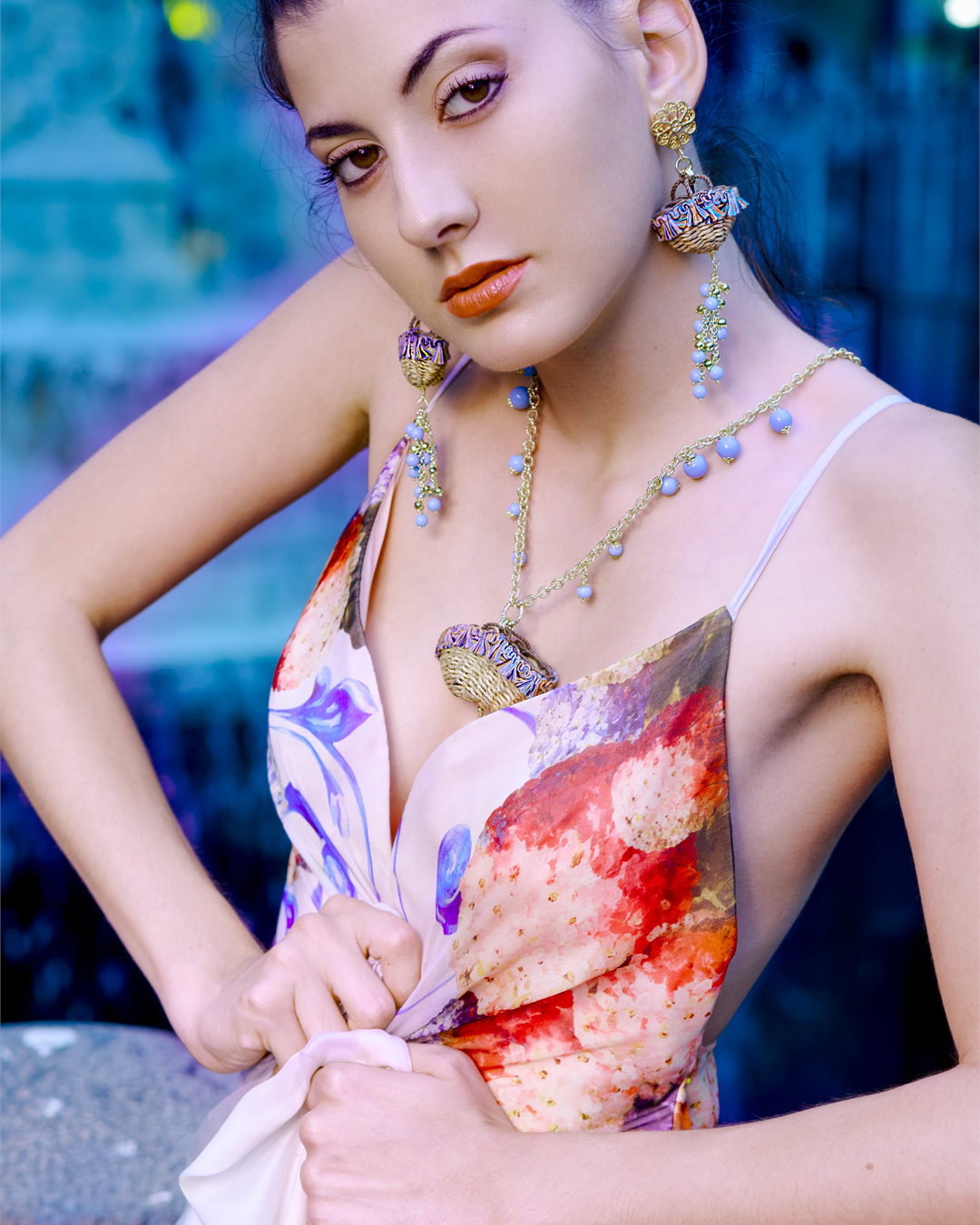 Abito Sky I Chiffon di seta - immagine 3
