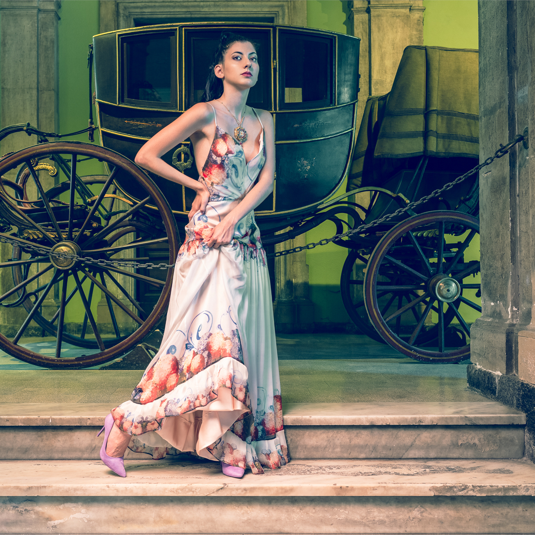 Abito Sky I Chiffon di seta - immagine 9