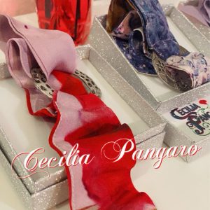 Bracciale in seta stampa floreali Papaveri