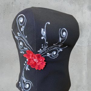 Corsetto Pasion Porte­ña III  dipinto a mano