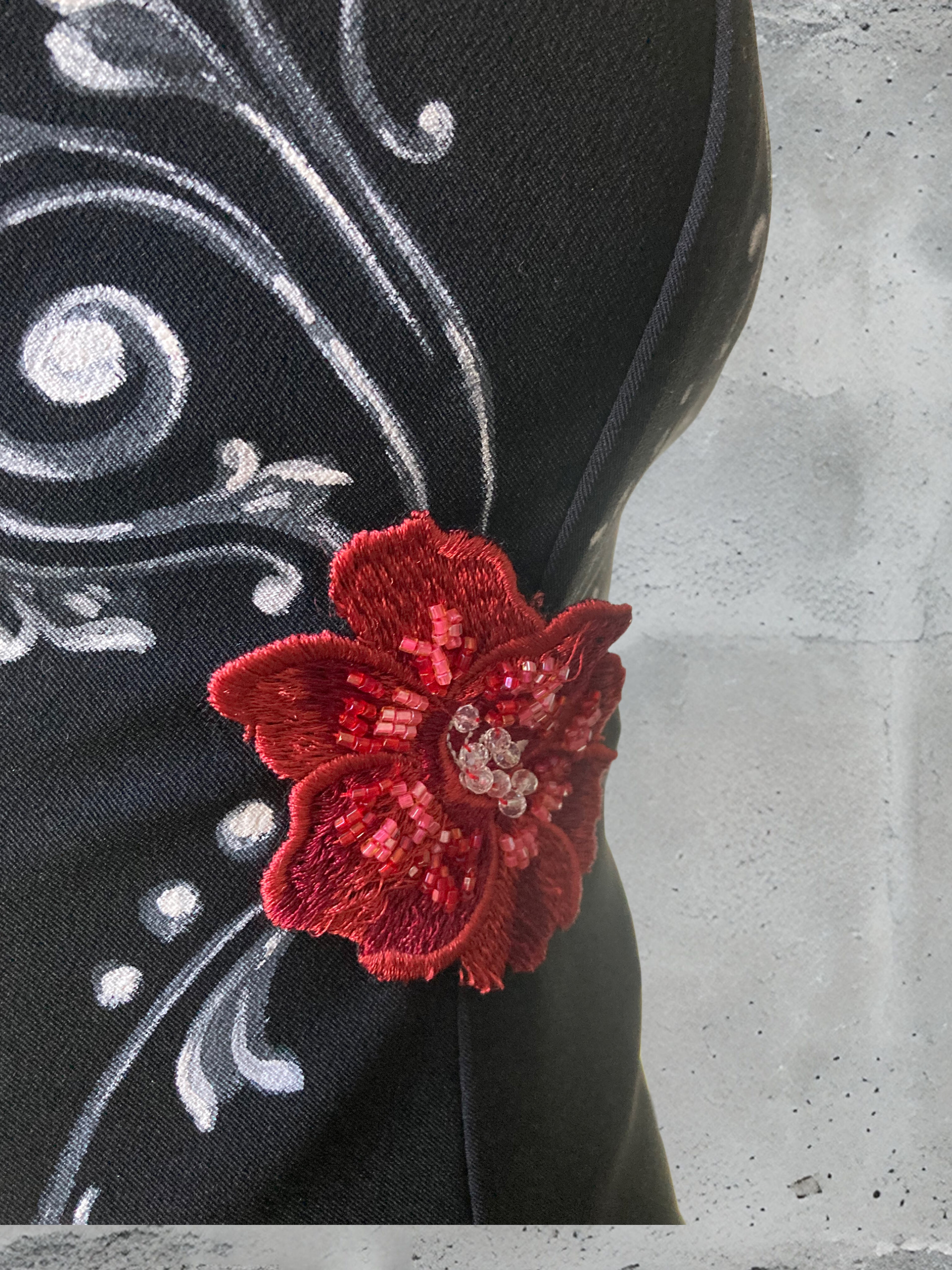 Corsetto Pasion Porteña III dipinto a mano - immagine 4