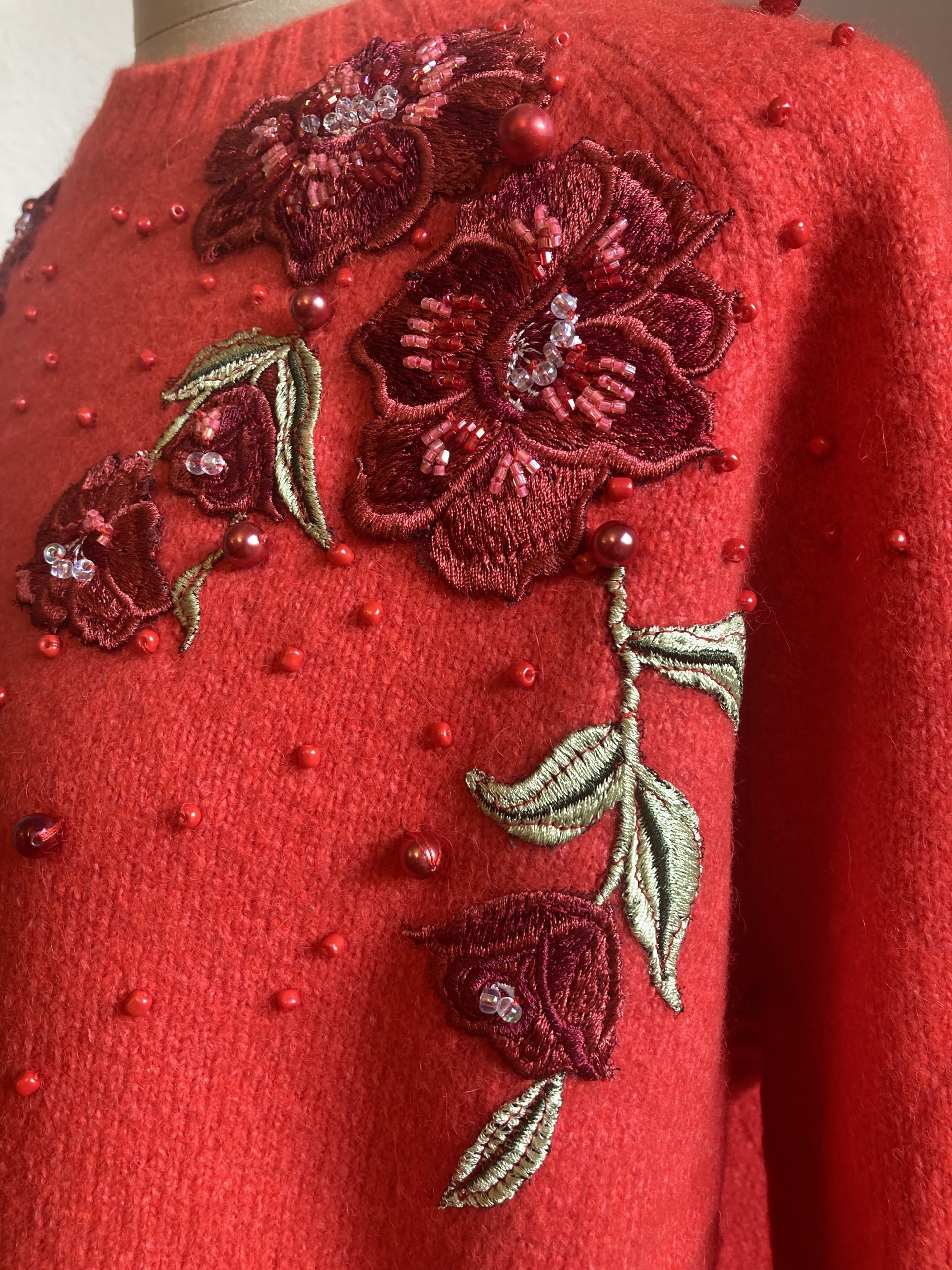 Maglione “Pennellate d’Autunno” – Colore Rosso - immagine 6